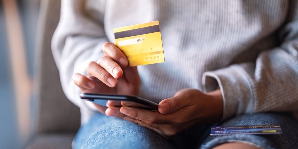 Compra e pagamento com cartão de crédito